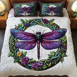 Set di Biancheria da Letto Trapuntata 3 Pezzi Armonia Floreale