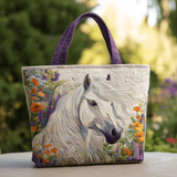 Cavallo Floreale Borsa Tote Trapuntata