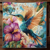 Colibrì Floreale Coperta Trapuntata