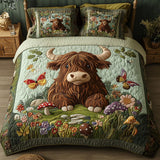 Floral Paradise 3-Piece Quilted Bedding Set NCU0NT2915
