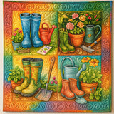 Vasi di Fiori Coperta Trapuntata