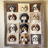 Soffici Amici Shih Tzu Coperta Trapuntata