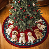 Labradoodle Soffice Copri Base per Albero di Natale Trapuntato