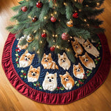Pomerania Soffice Copri Base per Albero di Natale Trapuntato