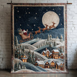 Babbo Natale in Volo Coperta Trapuntata