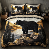 Set di Biancheria da Letto Trapuntata 3 Pezzi Orso della Foresta