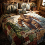 Set di Biancheria da Letto Trapuntata 3 Pezzi Foresta di Bigfoot