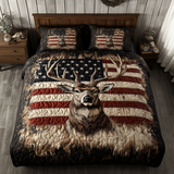 Set di Biancheria da Letto Trapuntata 3 Pezzi Cervo della Foresta