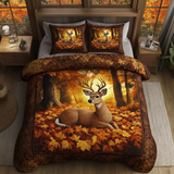 Set di Biancheria da Letto Trapuntata 3 Pezzi Cervo della Foresta