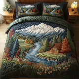 Set di Biancheria da Letto Trapuntata 3 Pezzi Fuga della Foresta