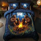 Set di Biancheria da Letto Trapuntata 3 Pezzi Foresta di Hangout