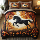 Set di Biancheria da Letto Trapuntata 3 Pezzi Cavallo della Foresta