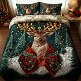 Set di Biancheria da Letto Trapuntata 3 Pezzi Maestà della Foresta
