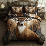 Set di Biancheria da Letto Trapuntata 3 Pezzi Maestà della Foresta