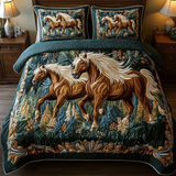 Set di Biancheria da Letto Trapuntata 3 Pezzi Maestà della Foresta