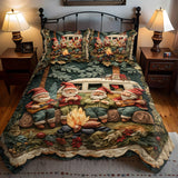 Set di Biancheria da Letto Trapuntata 3 Pezzi Melodie della Foresta