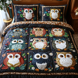Set di Biancheria da Letto Trapuntata 3 Pezzi Sentinella della Foresta
