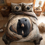Set di Biancheria da Letto Trapuntata 3 Pezzi Sentinella della Foresta