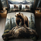 Forest Wanderer 3-Piece Quilted Bedding Set NCU0PT3446
