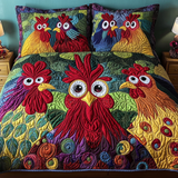 Set di Biancheria da Letto Trapuntata 3 Pezzi Fiesta di Fowl