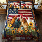 Set di Biancheria da Letto Trapuntata 3 Pezzi Libertà di Fowl