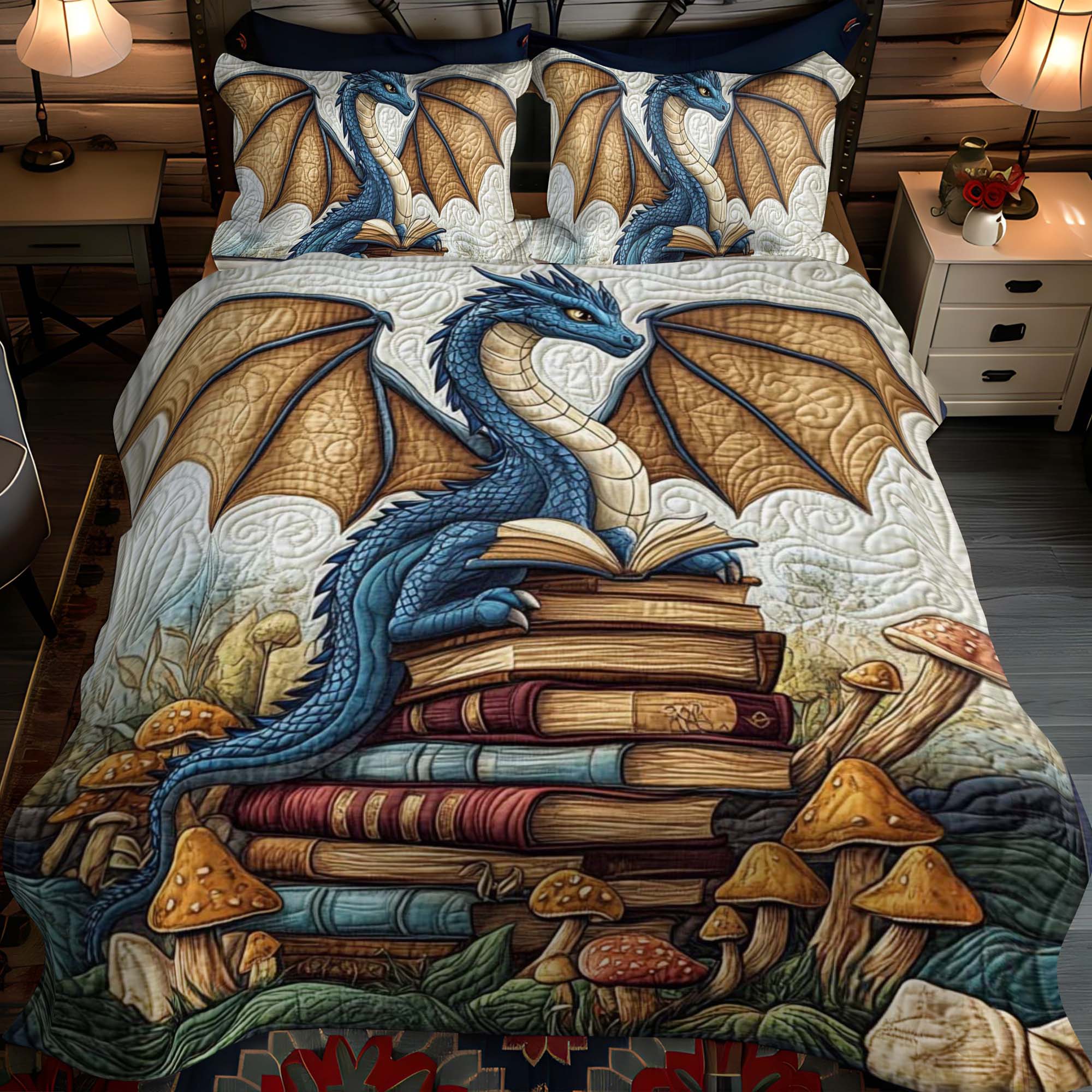 Set di Biancheria da Letto Trapuntata 3 Pezzi Frescura di Frostfang
