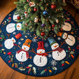 Stile Ghiacciato Copri Base per Albero di Natale Trapuntato