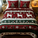 Set di Biancheria da Letto Trapuntata 3 Pezzi Foresta Gelida