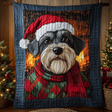 Notte Gelata dello Schnauzer Coperta Trapuntata