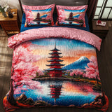 Set di Biancheria da Letto Trapuntata 3 Pezzi Armonia di Fuji