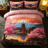 Set di Biancheria da Letto Trapuntata 3 Pezzi Cielo di Fuji di Sakura