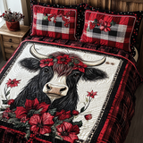 Set di Biancheria da Letto Trapuntata 3 Pezzi Mucca di Funky