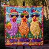 Pollame Funky Coperta Trapuntata