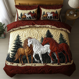 Set di Biancheria da Letto Trapuntata 3 Pezzi Grazia al Galoppa