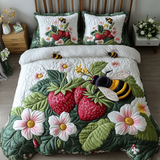 Set di Biancheria da Letto Trapuntata 3 Pezzi Ronzio del Giardino