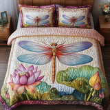 Set di Biancheria da Letto Trapuntata 3 Pezzi Libellula del Giardino