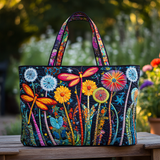 Libellula del Giardino Borsa Tote Trapuntata
