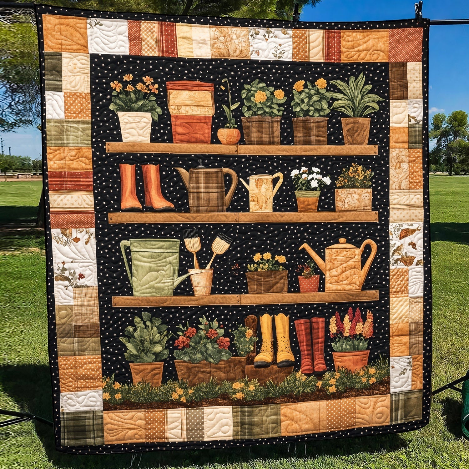 Tesori del Giardino Coperta Trapuntata