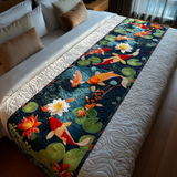Dolce Carpa Koi Runner da Letto Trapuntato