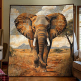 Elefante Gentile Coperta Trapuntata