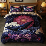Set di Biancheria da Letto Trapuntata 3 Pezzi Balena del Gigante