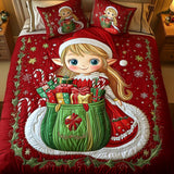 Set di Biancheria da Letto Trapuntata 3 Pezzi Regalo della Gioia