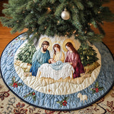 Dono dei Magi Copri Base per Albero di Natale Trapuntato