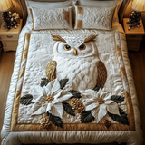 Set di Biancheria da Letto Trapuntata 3 Pezzi Comfort Dorato