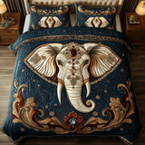 Set di Biancheria da Letto Trapuntata 3 Pezzi Elefante di Glamorous
