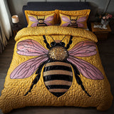 Set di Biancheria da Letto Trapuntata 3 Pezzi Fascino di Glitter dell'Ape