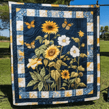 Fiore Luminoso Coperta Trapuntata