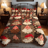 Set di Biancheria da Letto Trapuntata 3 Pezzi Gnomo Dolce dello Gnomo