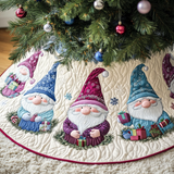 Gnomo per le Feste Copri Base per Albero di Natale Trapuntato