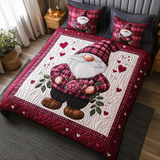Set di Biancheria da Letto Trapuntata 3 Pezzi Amore dello Gnomo